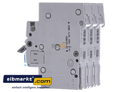 Ansicht rechts Hager MBN316 Leitungsschutzschalter 3pol. B-16A, 6kA 