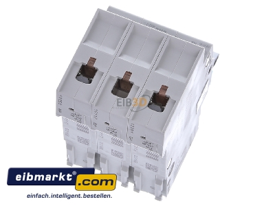 Top rear view Hager MBN316 Miniature circuit breaker 3-p B16A 
