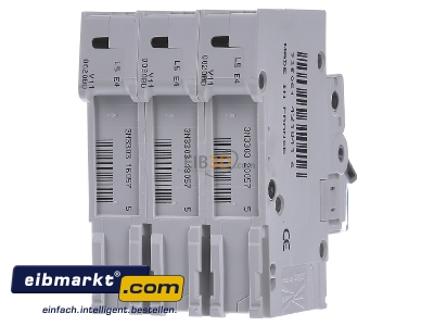 Back view Hager MBN320 Miniature circuit breaker 3-p B20A
