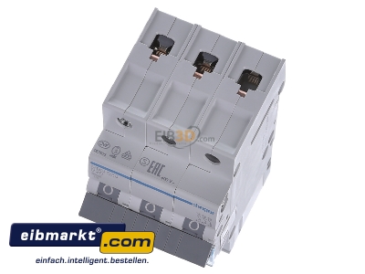 View up front Hager MBN320 Miniature circuit breaker 3-p B20A
