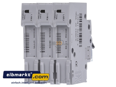 Back view Hager MBN325 Miniature circuit breaker 3-p B25A
