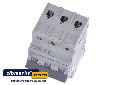 View up front Hager MBN325 Miniature circuit breaker 3-p B25A

