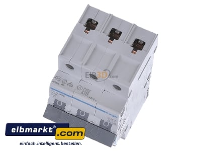View up front Hager MBN332 Miniature circuit breaker 3-p B32A
