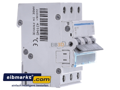 View on the left Hager MBN350 Miniature circuit breaker 3-p B50A 
