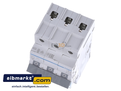 View up front Hager MBN350 Miniature circuit breaker 3-p B50A 
