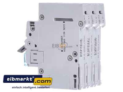 View on the right Hager MBN363 Miniature circuit breaker 3-p B63A 
