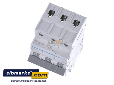 View up front Hager MBN363 Miniature circuit breaker 3-p B63A 
