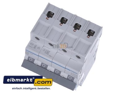 View up front Hager MBN420 Miniature circuit breaker 4-p B20A
