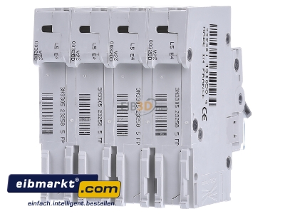 Back view Hager MBN432 Miniature circuit breaker 4-p B32A 
