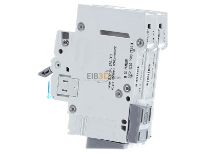 View on the right Hager MBN506 Miniature circuit breaker 2-p B6A 
