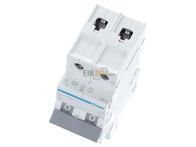 View up front Hager MBN506 Miniature circuit breaker 2-p B6A 
