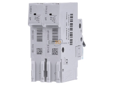 Ansicht hinten Hager MBN513 Leitungsschutzschalter 1p+N, B-13A, 6kA 