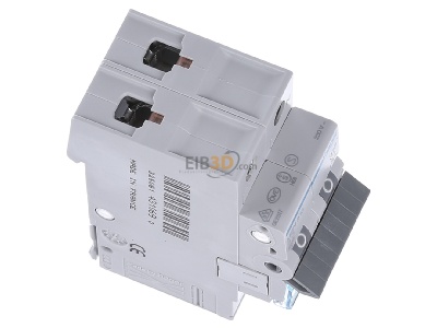 Ansicht oben links Hager MBN513 Leitungsschutzschalter 1p+N, B-13A, 6kA 