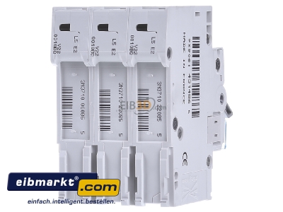 Back view Hager MBS310 Miniature circuit breaker 3-p B10A - 
