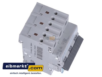 Ansicht oben links Hager MBS310 Leitungsschutzschalter 3p. B-10A,6kA,3M QC 