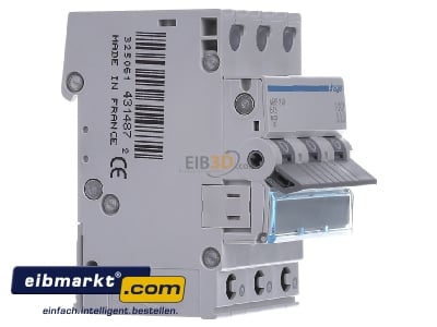 View on the left Hager MBS313 Miniature circuit breaker 3-p B13A
