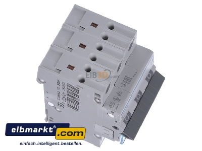 Ansicht oben links Hager MBS313 Leitungsschutzschalter 3p. B-13A,6kA,3M QC 