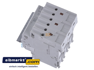 View top right Hager MBS313 Miniature circuit breaker 3-p B13A
