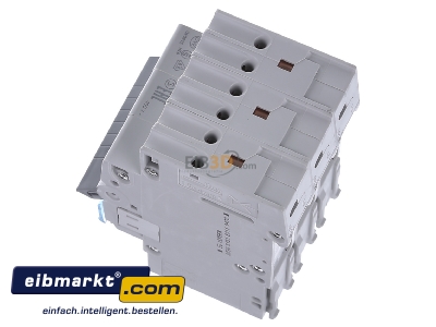 Ansicht oben rechts Hager MBS313 Leitungsschutzschalter 3p. B-13A,6kA,3M QC 