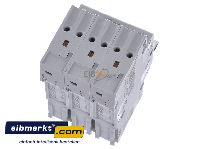 Top rear view Hager MBS313 Miniature circuit breaker 3-p B13A
