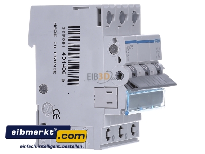 View on the left Hager MBS316 Miniature circuit breaker 3-p B16A - 
