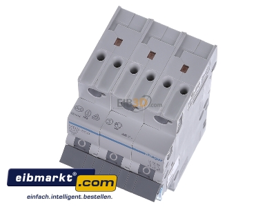 View up front Hager MBS320 Miniature circuit breaker 3-p B20A
