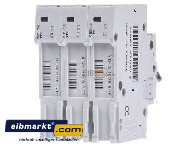 Back view Hager MBS325 Miniature circuit breaker 3-p B25A - 
