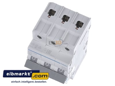 Ansicht oben vorne Hager MBS325 Leitungsschutzschalter 3p. B-25A,6kA,3M QC 
