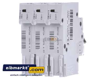 Back view Hager MBS340 Miniature circuit breaker 3-p B40A 
