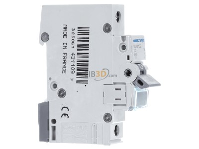View on the left Hager MCN102 Miniature circuit breaker 1-p C2A 
