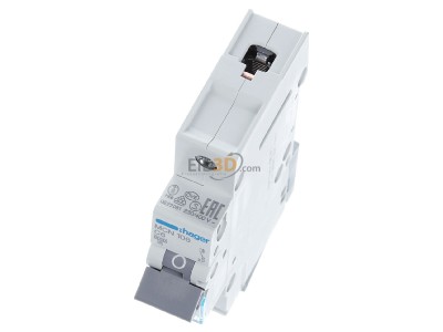 View up front Hager MCN106 Miniature circuit breaker 1-p C6A 
