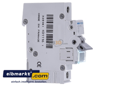 View on the left Hager MCN120 Miniature circuit breaker 1-p C20A 
