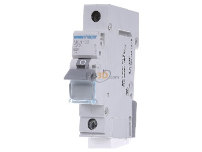 Front view Hager MCN132 Miniature circuit breaker 1-p C32A 
