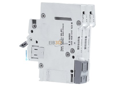 View on the right Hager MCN201 Miniature circuit breaker 2-p C1A 
