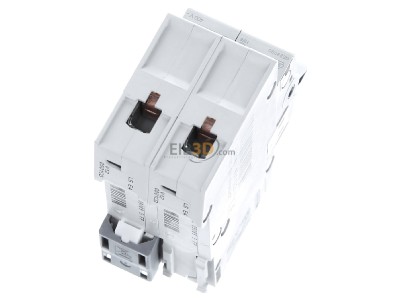 Top rear view Hager MCN201 Miniature circuit breaker 2-p C1A 
