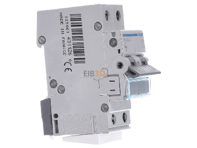 View on the left Hager MCN204 Miniature circuit breaker 2-p C4A 
