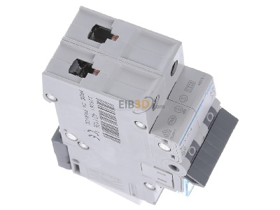 View top left Hager MCN204 Miniature circuit breaker 2-p C4A 
