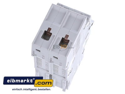 Top rear view Hager MCN225 Miniature circuit breaker 2-p C25A 
