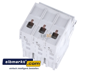 Top rear view Hager MCN310 Miniature circuit breaker 3-p C10A - 
