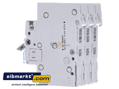 View on the right Hager MCN313 Miniature circuit breaker 3-p C13A - 
