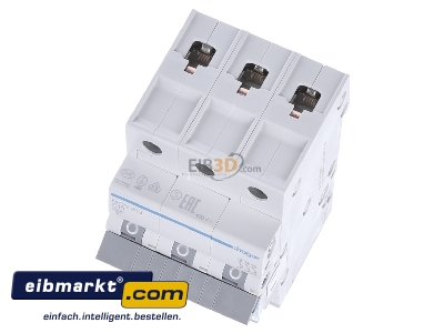 View up front Hager MCN313 Miniature circuit breaker 3-p C13A - 
