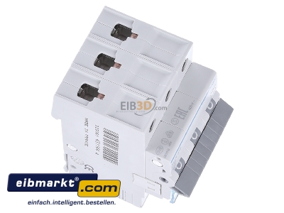 View top left Hager MCN313 Miniature circuit breaker 3-p C13A - 
