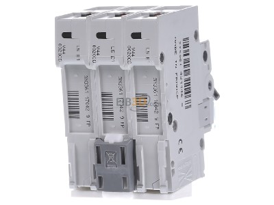 Back view Hager MCN320 Miniature circuit breaker 3-p C20A 
