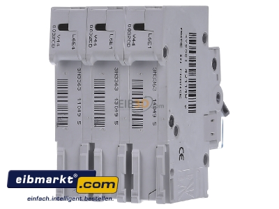 Back view Hager MCN332 Miniature circuit breaker 3-p C32A

