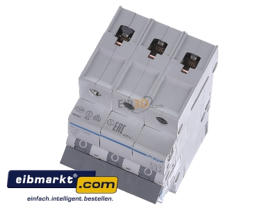 View up front Hager MCN332 Miniature circuit breaker 3-p C32A
