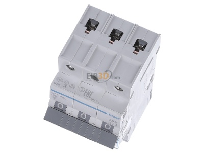 View up front Hager MCN340 Miniature circuit breaker 3-p C40A 
