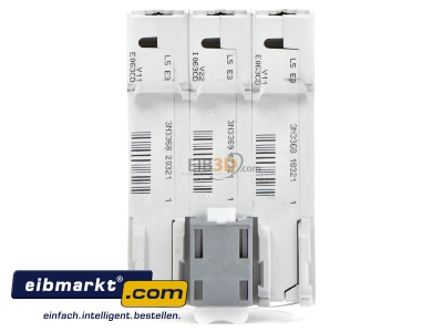 Back view Miniature circuit breaker 3-p C63A MCN363 Hager MCN363
