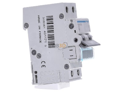 View on the left Hager MCN504 Miniature circuit breaker 2-p C4A 

