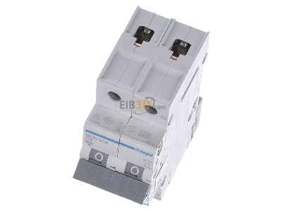 View up front Hager MCN504 Miniature circuit breaker 2-p C4A 
