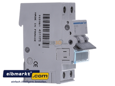 View on the left Hager MCN516 Miniature circuit breaker 1-p C16A - 
